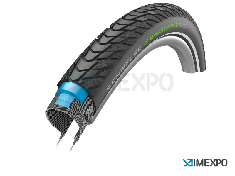 Plášť Schwalbe 28" Marathon 28-622 GreenGuard černá + reflexní pruh