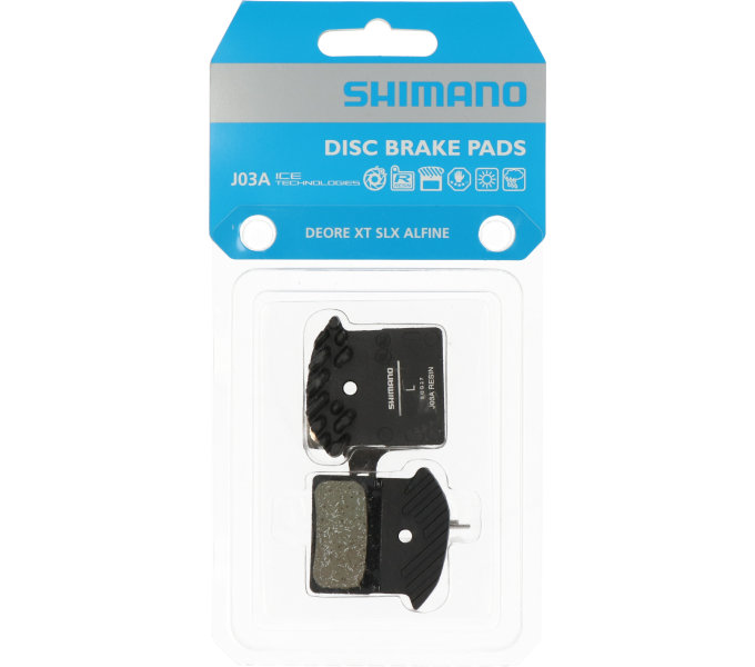 Brzdové destičky SHIMANO XTR, XT, SLX J03A s chladičem