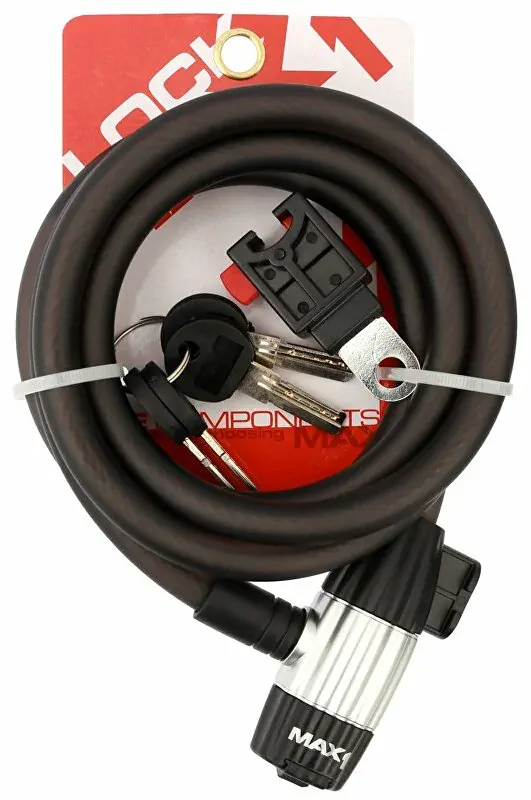 Zámek spirala MAX1 1800x12 mm 4 klíče