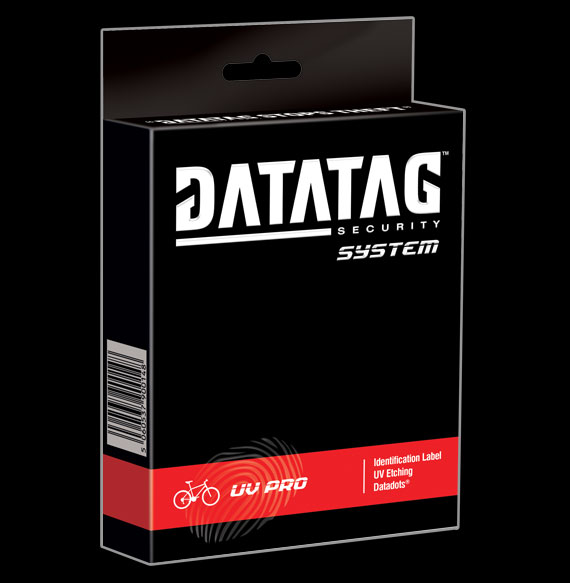 DATATAG bezpečnostní a registrační systém proti krádeži pro JÍZDNÍ KOLA