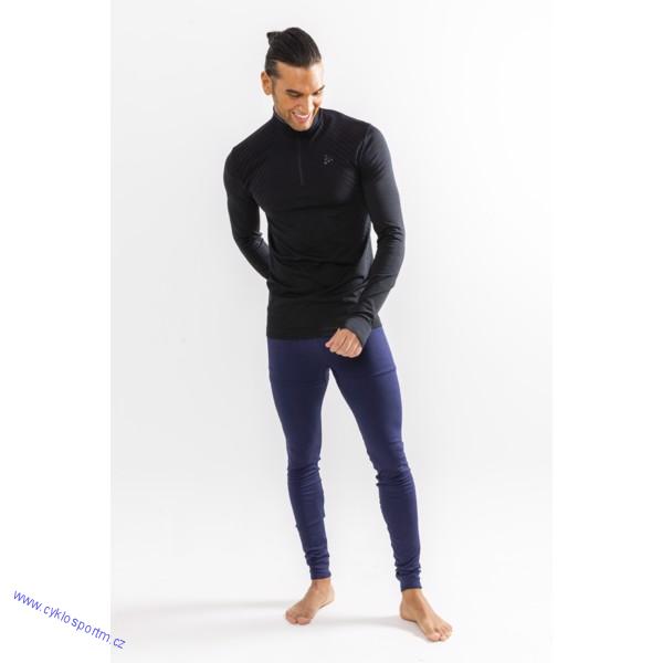 CRAFT triko pánské - rolák Fuseknit Comfort ZIP černá vel. XL