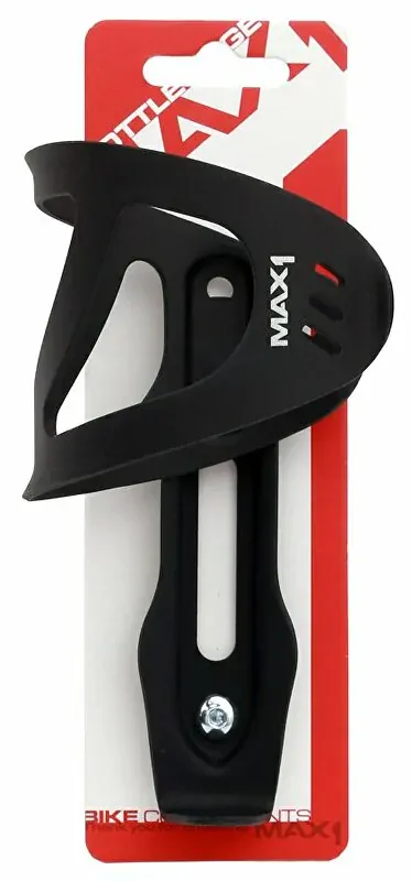 Košík na láhev MAX1 boční úchyt černý matný