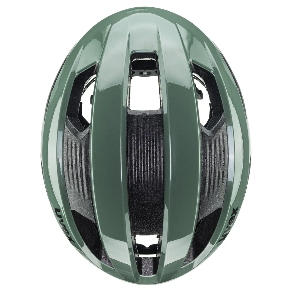Přilba UVEX RISE MOSS GREEN-BLACK 52-56cm
