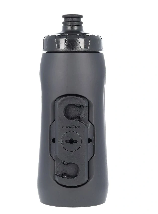 Láhev Merida FIDLOCK černá s držákem a základnou na rám (620ml)