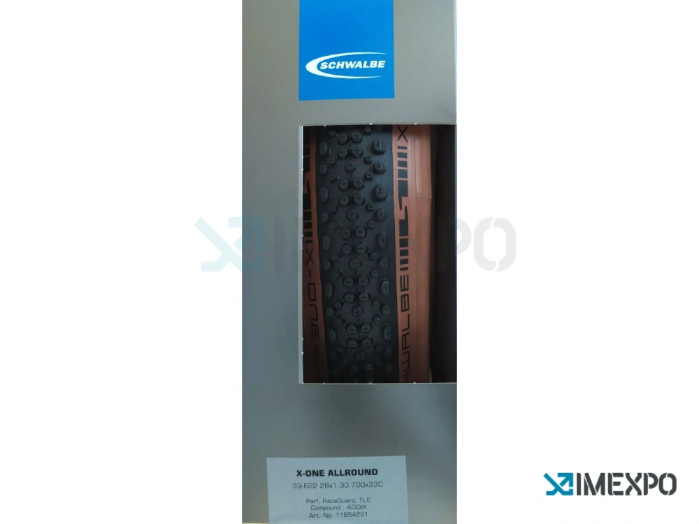 Plášť 28" SCHWALBE X-ONE ALLROUND 33-622 Addix Performance TLE RaceGuard bronze skin skládací