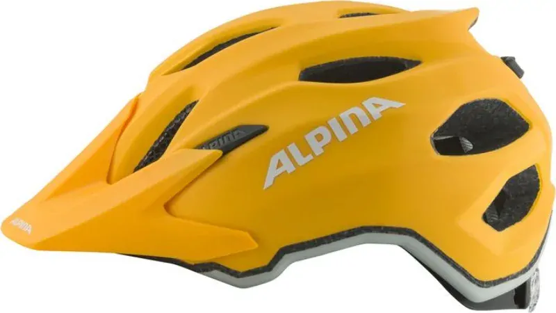 Přilba Alpina CARAPAX Junior burned-yellow matt 51-56cm bez blikačky