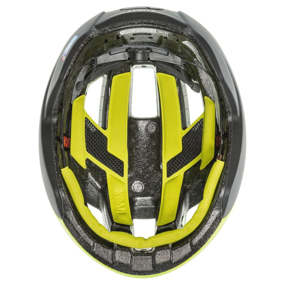 Přilba UVEX RISE CC NEON YELLOW-BLACK MAT 52-56cm