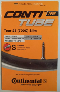 Duše 28" CONTINENTAL 28/37-622 FV42mm galuskový ventilek