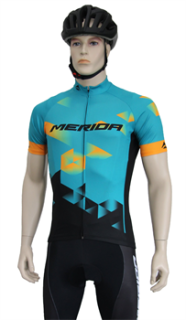 Cyklistický dres pánský MERIDA SPORT teal-oranžovo-černý vel. XL