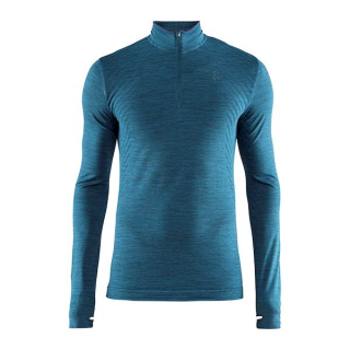 CRAFT triko pánské - rolák Fuseknit Comfort ZIP tmavě zelená vel. XXL