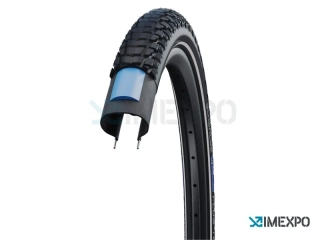 Plášť Schwalbe 28" Marathon Plus Tour 28x1.75/47-622 Addix E SmartDualGuard černá+reflexní pruh