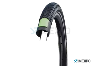 Plášť 26" Schwalbe Marathon Green 26x1.75 Addix Eco GreenGuard reflexní pruh