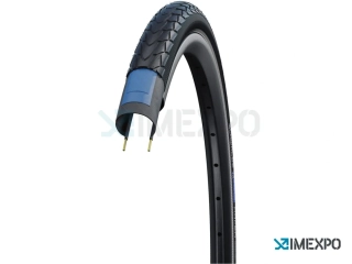 Plášť 28" SCHWALBE Marathon Racer 30-622 RaceGuard černá+reflexní pruh